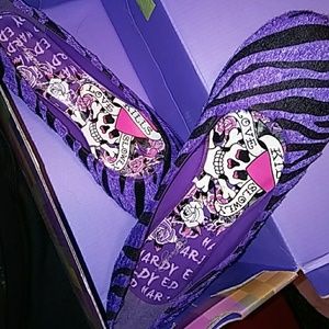 Ed Hardy dress flats